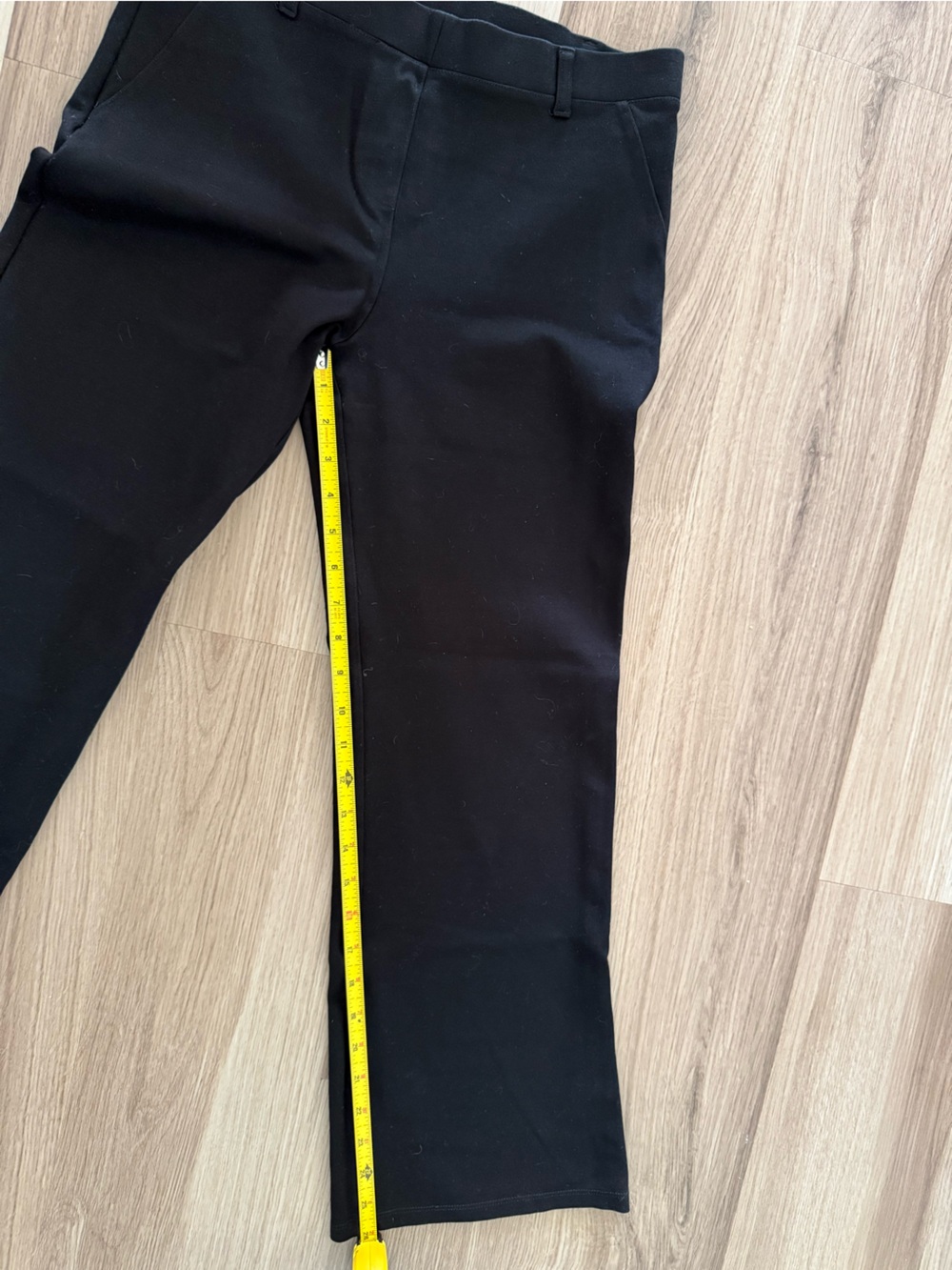 Quince Black Boot-Cut Flare Pants - Picture 6 of 8